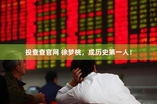 投查查官网 徐梦桃，成历史第一人！
